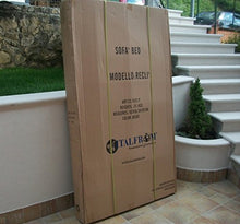ITALFROM Divano Letto Sofa Bed Divani 3 Posti 178 X 79 X 84 Divanetti Divano Attesa Nero - cod.2835