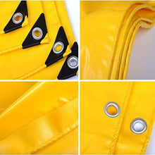 YANXIH Telone Telo di Plastica Giallo Impermeabile in PVC con Occhielli, Coperture per Piante da Fiore Resistente alla Pioggia, 450g/m²(Size:2×2)