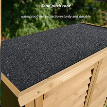 QILIN Ripostiglio da Giardino, Armadio di Stoccaggio in Legno per Esterni, con 2 Ante E Ripiani Impiombati, Molto Adatto per Casa, Giardino, Terrazza E Balcone (Colore caffè Chiaro)