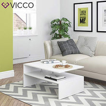Vicco Tavolino da divano Amato Tavolino da salotto bianco Tavolino divano