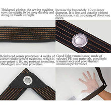 Summer supplies Plastica Telone Trasparente,Tende da Sole Impermeabile,Telone di Copertura per Balcone Campeggio Esterno,Isolamento e umidificazione Resistenti alla Pioggia