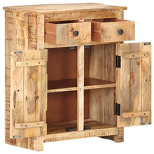 vidaXL Legno Massello di Mango Grezzo Credenza Madia Mobile Basso Armadio Armadietto Mobili Arredo Arredamento Cassapanca Portaoggetti 59x35x75 cm