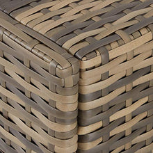 tectake Lettino Poly Rattan Arredo Esterno Giardino Sdraio Prendisole Divano Sedia Naturale