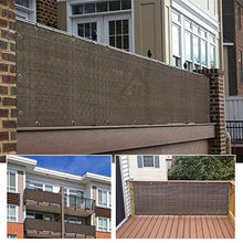 COFFEE CAT Copertura per Schermo Privacy per Balcone UV (Venduto al Metro) - Rete in 1.3 Metri di Larghezza, Resistente alle Intemperie, Copertura per Balcone A Bassa visibilità - Grigio