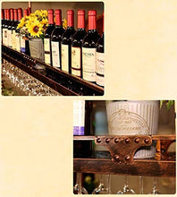 HZWLF Portabottiglie da Vino a soffitto Stile Semplice Portabicchieri da Vino in Ferro da Appendere Decorazione a soffitto Scaffale Bar Conservazione Natale