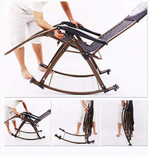 FAGavin. Confortevole Rocking Lounger Sedia di Svago, Cuscino Rocking Patio Sdraio da Spiaggia, Casa for Il Tempo Libero Sedia Pausa Pranzo, Proposta di Rilassamento Massima Supportata Peso 200Kg