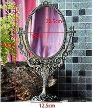 Specchio da bagno trasparente Continental Vintage Double Faced Desktop 360ordm Specchio rotante Princess Creativity Specchio portatile per compleanno