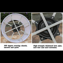 MXZBHLettino da Giardino in Rattan con Divano Pigro Casual, Adatto per Divano da Giardino con Balcone