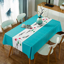 VPbao Tovaglia lavabile in vinile, facile da pulire, tovaglia rettangolare in PVC, lavabile, impermeabile, resistente alle fuoriuscite, per interni ed esterni