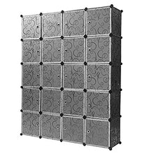 Turefans Scaffale modulare a cubi, Armadio Modulare, Fai da Te, ripostiglio per Vestiti, 147 * 37 * 183cm