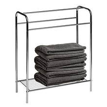 Premier Housewares - Porta asciugamani cromato da pavimento, colore: Argento