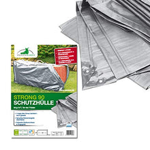 Rainexo Borsa Protettiva antistrappo Altamente Resistente per 4 Sdraio con Schienale Alto, 1,30 x 0,35 x 0,60 m, Argento/Grigio