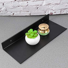 Yardwe Nero Bagno da scaffale Ripiani salvaspazio in Acciaio Inox Extra Strong Floating mensole Storage Rack (40 cm)