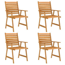vidaXL Set da Pranzo da Giardino 5 pz in Legno Massello di Acacia