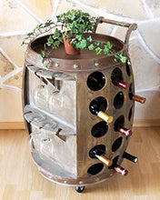 DanDiBo Scaffale Vino per 30 Bottiglie Porta-vivande 1499 Botte Vino in Legno 72cm Supporto Bottiglie Bar