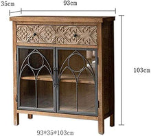 HLZY Armadio Laterale Accento, armadi da Cucina Armadietti Buffet Armadio Server 2-Door Free Standing Governo di immagazzinaggio Armadio Cucina Ingresso Governo di immagazzinaggio Multi-Layer