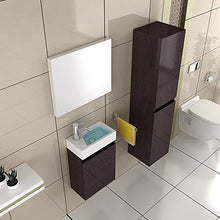 Mobili da bagno/mobili da bagno armadio con specchio/lavabo con mobiletto/Design Specchio/Bagno/colore wenge/set da bagno/Bagno