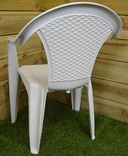 Azard - Sedia Bianca Impilabile Kora Schienale Basso Giardino Plastica Bar Pizzeria