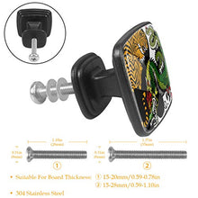 Dragon Tiger Pomelli per Porta Set di 4 Pomelli per Mobili Manopole per Cassetti Cucina Armadio Vetro