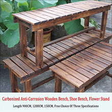 SHZSR Panca con Scarpetta da Banco in Legno - Forest Garden Forest Sleeper Bench