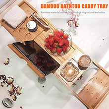 DZSF Vasca da Bagno di bambù allungabile vaschetta per Vasca da Bagno con Vasca da Bagno con Vasca da Bagno con Tablet da Tablet da Tablet per Vino