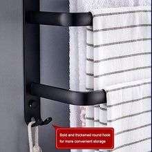 Cxcdxd - Porta asciugamani autoadesivo, a 3 livelli, in alluminio, 60 cm, per cucina, bagno, WC