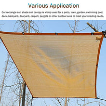 YXX Rete Parasole Telone Ombreggiante Grado Commerciale Telo Ombreggiante per Recinzione, Gazebo E Veranda per Esterni - Beige Vela Parasole con Occhielli E Bordo Nastrato Resistente (Size : 2mx4m)
