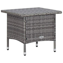 FAMIROSA Set Divani da Giardino 3 pz con Cuscini in Polyrattan Grigio-9373