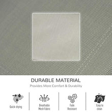 Sdraio Dondolo da Giardino 62x88x165 cm in Metallo e Tessuto Grigio