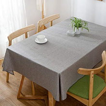 Shanks 'Shop. HGFD Modern Concise Waterproof Flax Rettangle Rettangle Casa Tavolo da Tavola Hotel (Color : Grey)