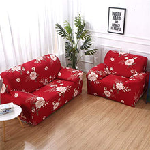 Copridivano Tre Due Posti con Penisola Angolare Senza Braccioli, Morbuy Antiscivolo Elasticizzato Universale Copridivani Divano Sofa Protettore Copertura Divano (3 posti,Rosso)