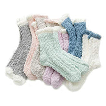 HTYH Fashion Middle Tube Warm Lamb Wool Socks 4 PCS