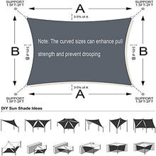 KLFSJD Tenda A Vela Parasole,Rettangolo Tenda da Sole Impermeabile A Vela E Protezione UV per Tende da Sole da Esterno per Terrazze (3 * 5m,Bianca)