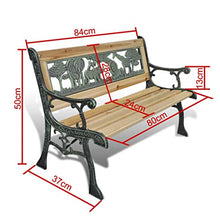 Oushome Panchina da Giardino per Bambini 84 cm in Legno