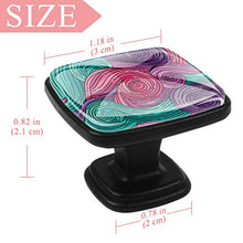 Stile Van Gogh Pomelli per Porta Set di 4 Pomelli per Mobili Manopole per Cassetti Cucina Armadio Vetro