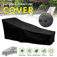 tropicalboy Copertura per Sedia a Sdraio Protezione per Tutte Le Stagioni Oxford Quality Impermeabile e Resistente ai Raggi UV (1, Nero)