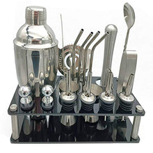 YLJB Strumenti per La Preparazione di Cocktail Set da Cocktail 20pcs Boston Shaker Mixer Bar Accessori per Uso Domestico E Bar Jigger per Il Trucco Misurazione