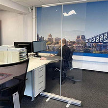 LHQ Popup Roller Banner Spit Protection Clear Plastic Paretion Scherm Scherm Sneumato Protezione 80 cm * 200 cm