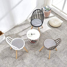 DIEDZ Sgabello per Scarpe Sedia Stile Semplice, Piccolo Appartamento, Semplice da Pranzo, Design Moderno, Creativo, Legno Massiccio, Piede, caffè, Sedia a Sdraio (Colore: Grigio)