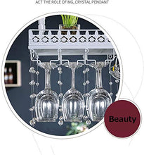 Leifeng Tower Classico Wine Rack Altezza Regolabile a soffitto attaccatura del Supporto di Wine Glass Metallo Ferro Wine Glass Rack Calice Calici Rack (Color : White)