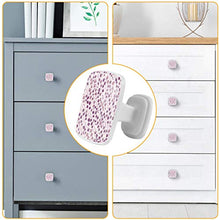 Fiore viola lavanda 4 PCS Pomelli per Porta, Pomolo per Mobile, Pomelli per Mobili con Viti, Maniglia per Armadietto, Pomelli per Porta, Pomelli per Cassetti per Porta, Armadio, Cassetto e Credenza