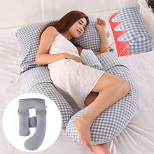 Mhwlai Multifunzionale Cuscino del Cotone maternità, A Forma di U Cuscino Sonno, Supporto della Vita, Cuscino Sonno, Donna Incinta Cuscino,F