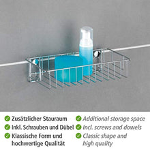 WENKO Portaoggetti Classic, Acciaio, 24 x 6.5 x 14 cm, Cromo