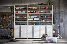 IVAR 3 sezioni/armadio/ripiani 259x30x226 cm pino/bianco