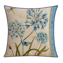 MEILING American Style Garden Cuscino di Cotone e Lino di Spessore Esempi di Fiori e Uccelli con Cuscini Cuscino Modello (Dimensioni : 45cm)