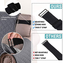 H.VERSAILTEX Copridivano Poltrona Impermeabile Divano Protector Mobili Coperture su Due Lati per Cani/Gatti Letto con Divano Slipcovers 218 x 198cm, Grigio