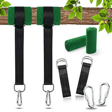 NOBRANDED Cinghie per Amaca All'Aperto, 2 Cinturini per Amaca da 150 cm, Impermeabili per Appendere Alberi, 2 Ganci di Sicurezza, 2 Cuscinetti Protettivi e 1 Borsa per Il Trasporto.
