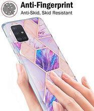 Custodia in TPU (IMD marmore) per Samsung Galaxy A71/A715, colore viola
