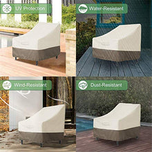 Katigan Copertura per Sedia da Patio Adirondack da 2Pacchi per Sedia da Esterno per Esterno Resistente 31X33X36 Pollici 420D,Coperture per Mobili da Esterno per Esterno Impermeabile,Beige