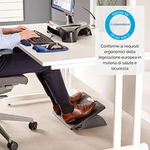 Fellowes 8035001 Poggiapiedi Regolabile con Microban Office Suites, Nero